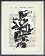 Parisian Page Print 7- Black and White Vase