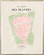 Parisian Page Print 2- Greek Portrait Pink and Green