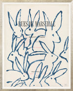 Parisian Page Print 5- Abstract Blue Bunnies
