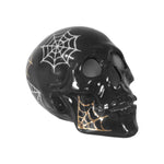 "Mr. Bones and Charlotte" Skull Decor with 22K Gold Accents- Black