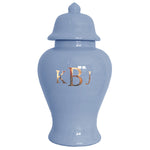 Classic Monogram Ginger Jars in French Blue