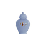 Classic Monogram Ginger Jars in French Blue