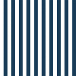 "The Perfect Stripe" Wallpaper in Navy Blue